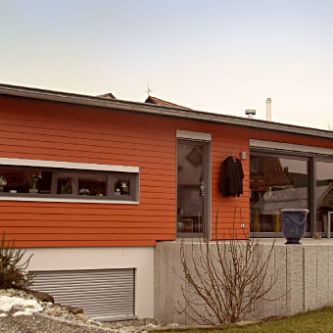 Einfamilienhaus mit Pultdach