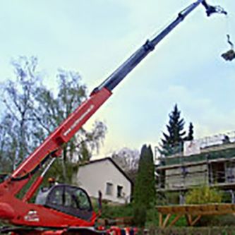 Kranwagen im Einsatz